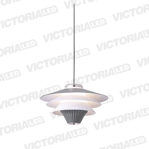 LAMPARA DECORATIVA LED 12W 3000K ALUMINIO GRAY