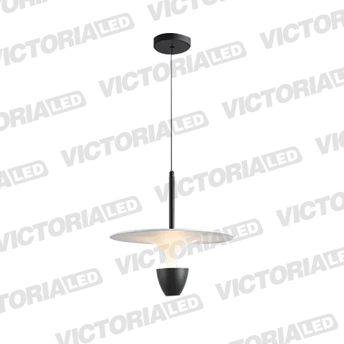 LAMPARA DECORATIVA LED 12W 3000K ALUMINIO MATTE