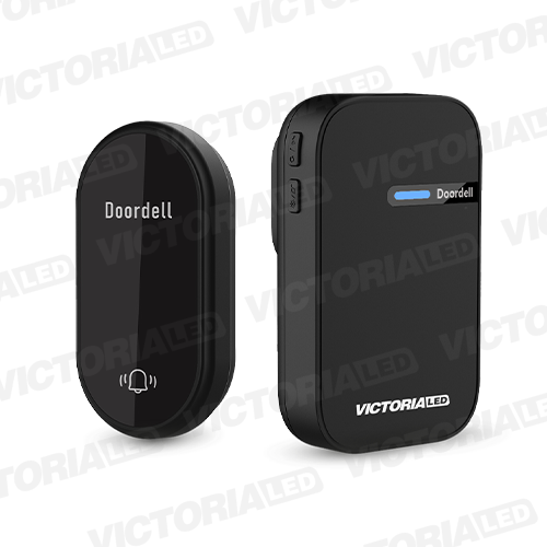 TIMBRE INALAMBRICO KINETICO NEGRO 110/240V 100U/C