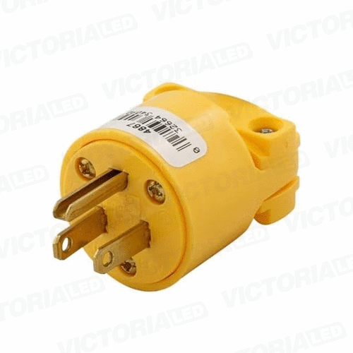 ENCHUFE MACHO 3P 250V 15A AMARILLO 25U/C