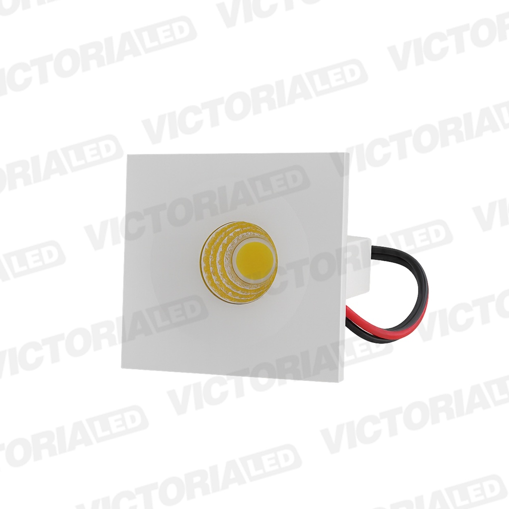 OJO DE BUEY 3W 6500K CUADRADO BLANCO