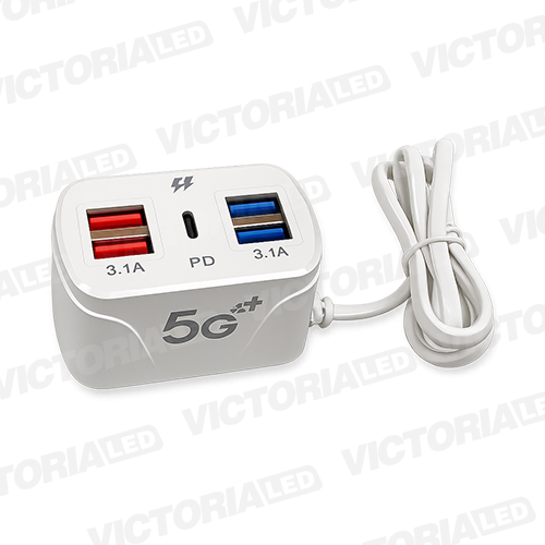 ADAPTADOR DE CARGA USB Y TIPO C