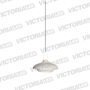 LAMPARA DECORATIVA LED 12W 3000K ALUMINIO WHITE