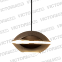 LAMPARA DECORATIVA LED 8W 3000K ALUM/ACRILICO GOLD