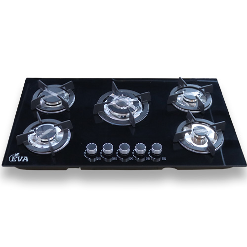 [EGVQ5-2] ENCIMERA EVA 5 QUEMADORES VIDRIO