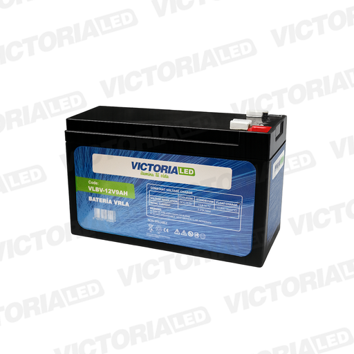[VLBV-12V9AH] BATERIA VRLA PLOMO ACIDO 12V 9AH