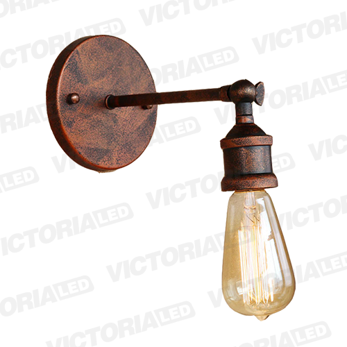 LAMPARA DECORATIVA 1*E27 METAL ROJO