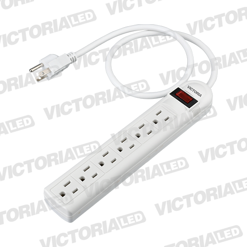 REGLETA ELECTRICA 6 TOMAS CON SUPRESOR DE PICOS 50U/C