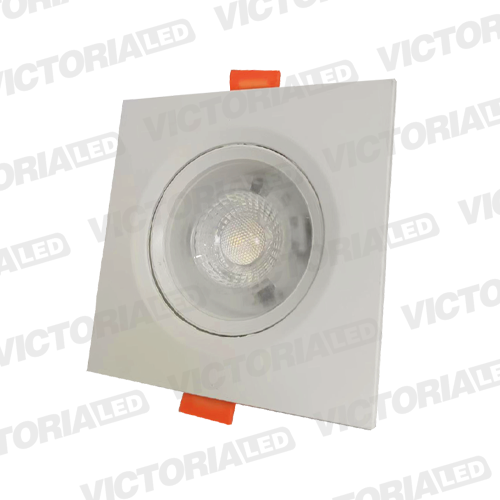 OJO DE BUEY 7W 3000K CUADRADO BLANCO 100U/C