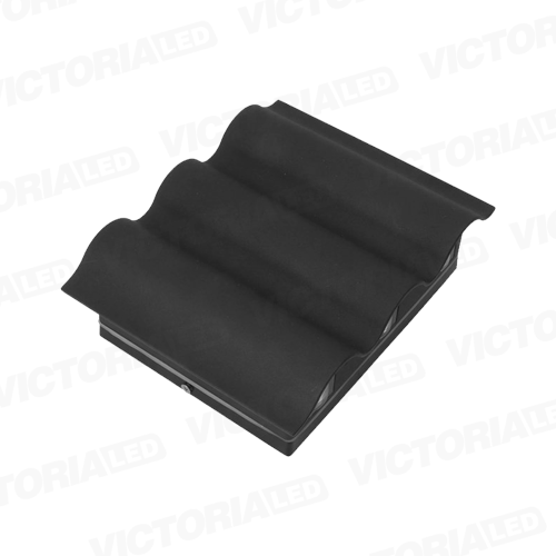 [APVZ80] APLIQUE DE PARED IP54 3W*6 3000K NEGRO 208*165MM