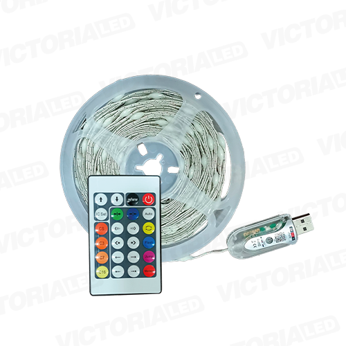 [OB-5V-WH] CINTA LED 10M RGB 0.38MM