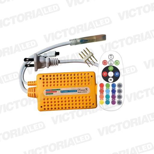 [CMG-5050CR 1500W] CONTROLADOR MANGUERA LED 5050 RGB 10MM + CONTROL 1500W