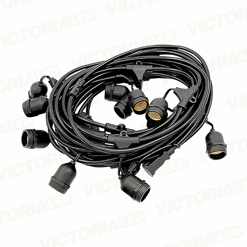 [G100M] GUIRNALDA E27*150 100M IP65 110V NEGRO