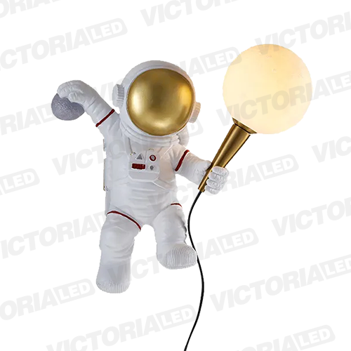 [LC-1522] LAMPARA DECORATIVA 1*GU9 RESINA BLANCO