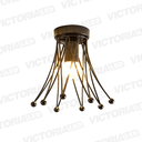 LAMPARA DECORATIVA DE TECHO 1*E27 METAL NEGRO