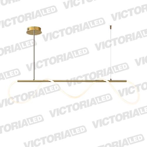 [L48A-37W COBRE] LAMPARA DECORATIVA DE TECHO LED 37W COBRE