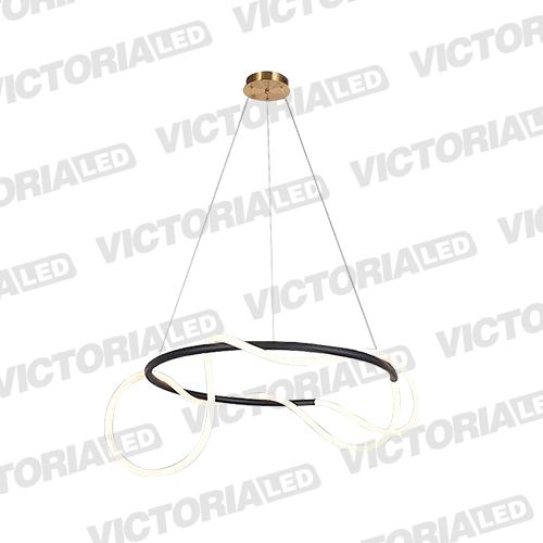 [L50-49W BLACK] LAMPARA DECORATIVA DE TECHO LED 49W BLACK