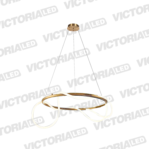 [L50-56W COBRE] LAMPARA DECORATIVA DE TECHO LED 56W COBRE