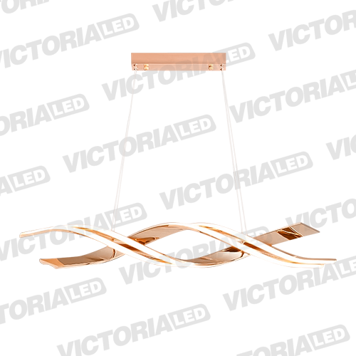 [L588 ORO ROSA] LAMPARA DECORATIVA DE TECHO LED 65W ORO ROSA