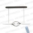 LAMPARA DECORATIVA DE TECHO LED METAL/ACRILICO BLACK