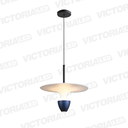 LAMPARA DECORATIVA LED 12W 3000K ALUMINIO BLUE