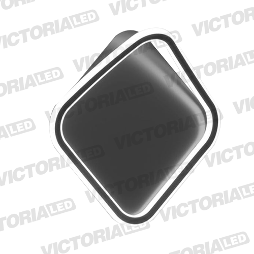 [KT-266 6K BLACK] LAMPARA DECORATIVA LED 26W 6500K METAL/SILICON BLACK