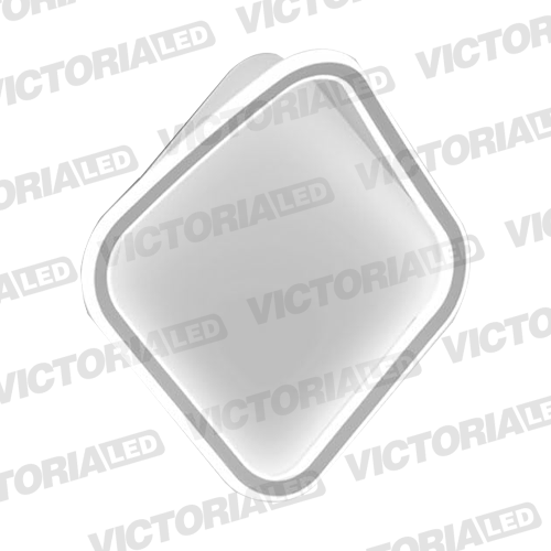 [KT-266 6K WHITE] LAMPARA DECORATIVA LED 26W 6500K METAL/SILICON WHITE