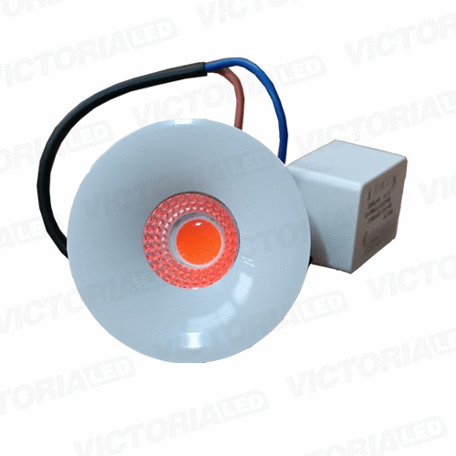 [SL3WR RED] OJO DE BUEY 3W RED REDONDO BLANCO