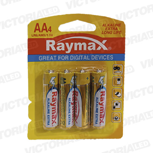 [LR03 4B] PILAS AAA RAYMAX ALCALINAS 1.5V X 4 (12PZASXCAJA)