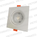 OJO DE BUEY 7W 6000K CUADRADO BLANCO 100U/C