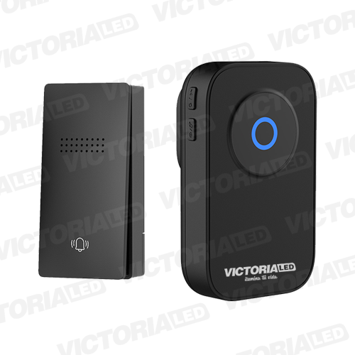 [VLRN02] TIMBRE INALAMBRICO KINETICO NEGRO 110/240V 100U/C