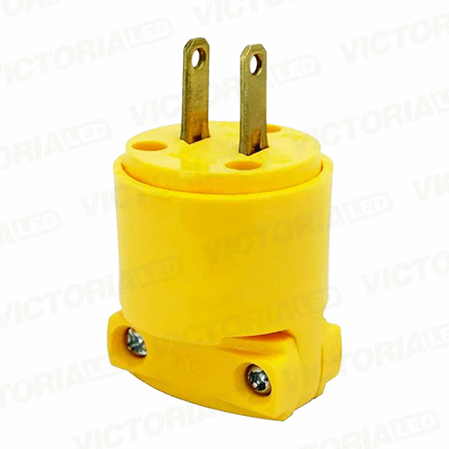 [VLCIA2-15A] ENCHUFE MACHO 2P 125V 15A AMARILLO 25U/C