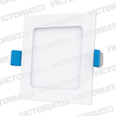 VICTORIA LED PANEL 6500K 6W EMPOTRABLE CUADRADO 80U/C